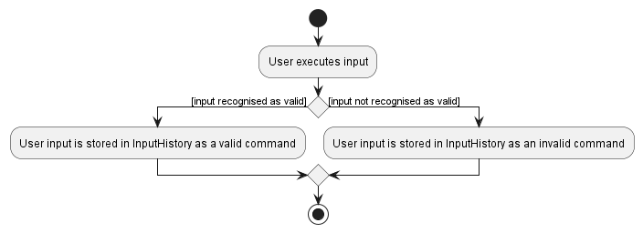 Storing Input History